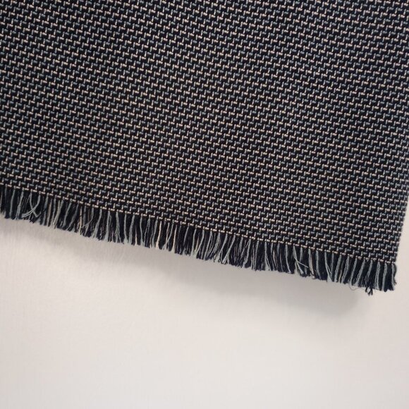 Loft Blue Tweed Fringe Hem Career Dress - Picture 4 of 10